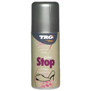 Collonil Colour Stop spray vermindert het afgeven van kleur aan kousen en voeten in de schoen.