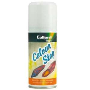 Collonil Colour Stop spray vermindert het afgeven van kleur aan kousen en voeten in de schoen. (kopie)
