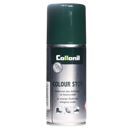Collonil Colour Stop spray vermindert het afgeven van kleur aan kousen en voeten in de schoen. (kopie) (kopie)