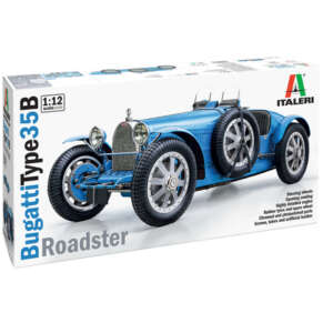 Italeri raceauto bouwmodel Bugatti 35B Roadster schaal 1:12