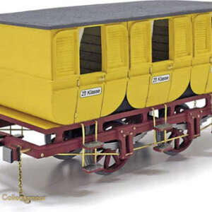 OcCre 3 stuks houten Treinwagons Adler - Houten Modelbouw - Schaal 1:24